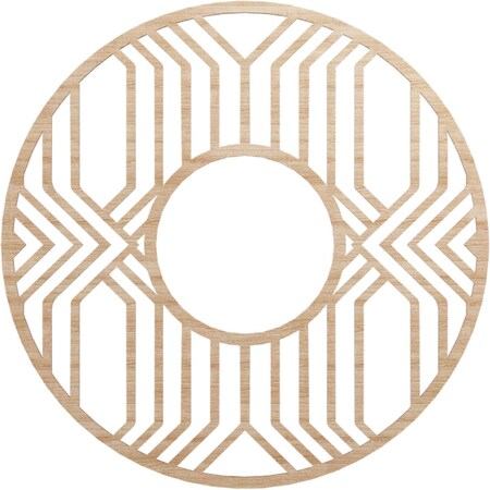 Ekena Millwork Empire Wood Fretwork Pierced Ceiling Medallion, Alder, 36"OD x 13 1/8"ID x 3/8"T CMWP36X36X0375EPAL